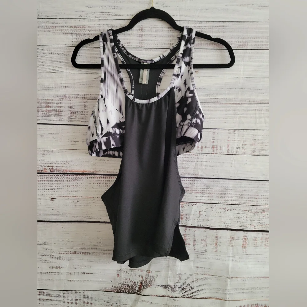 Mono B L Razor back cut out Bra Tank - Picture 1 of 4